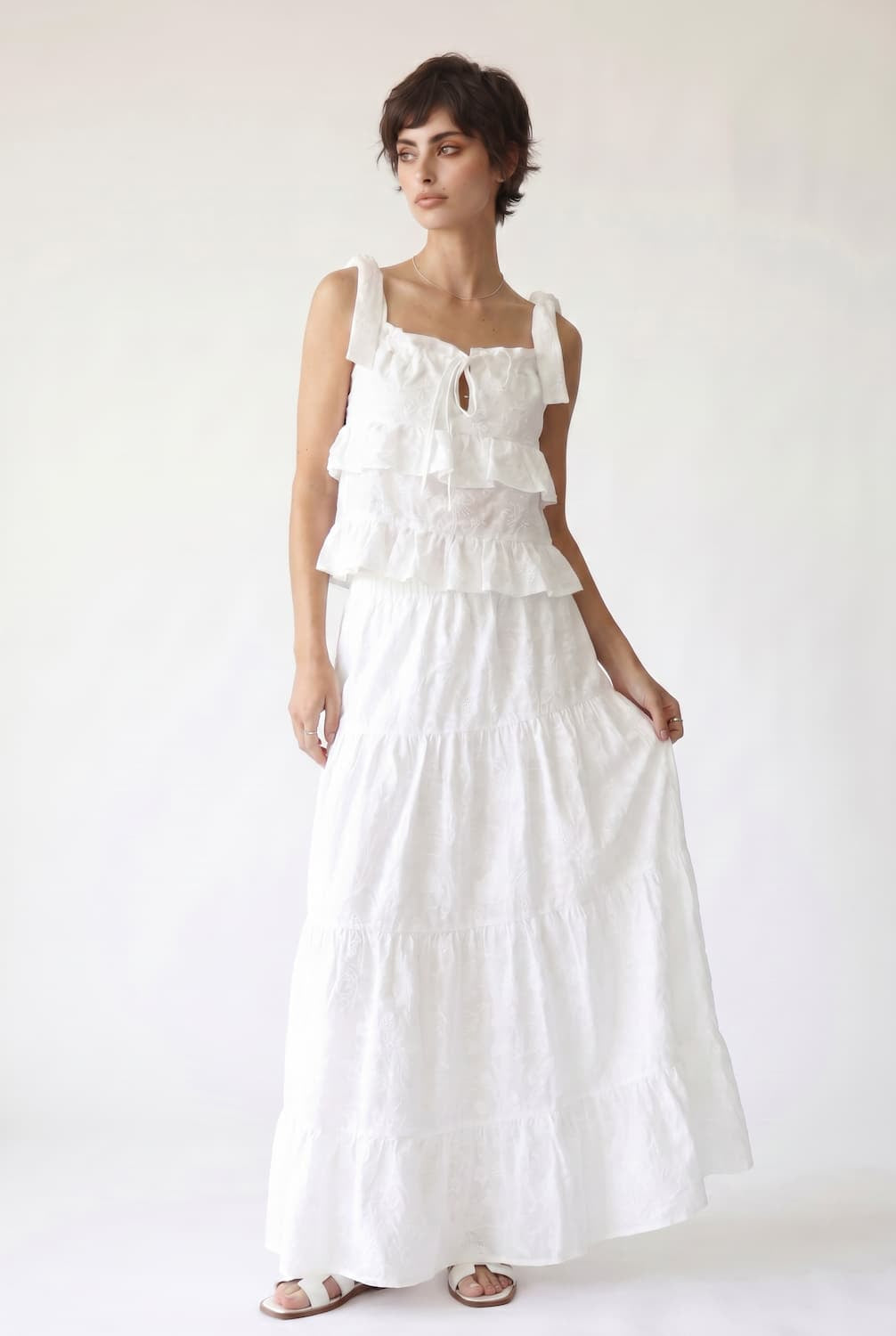 Spódnica bawełniana maxi Siena
