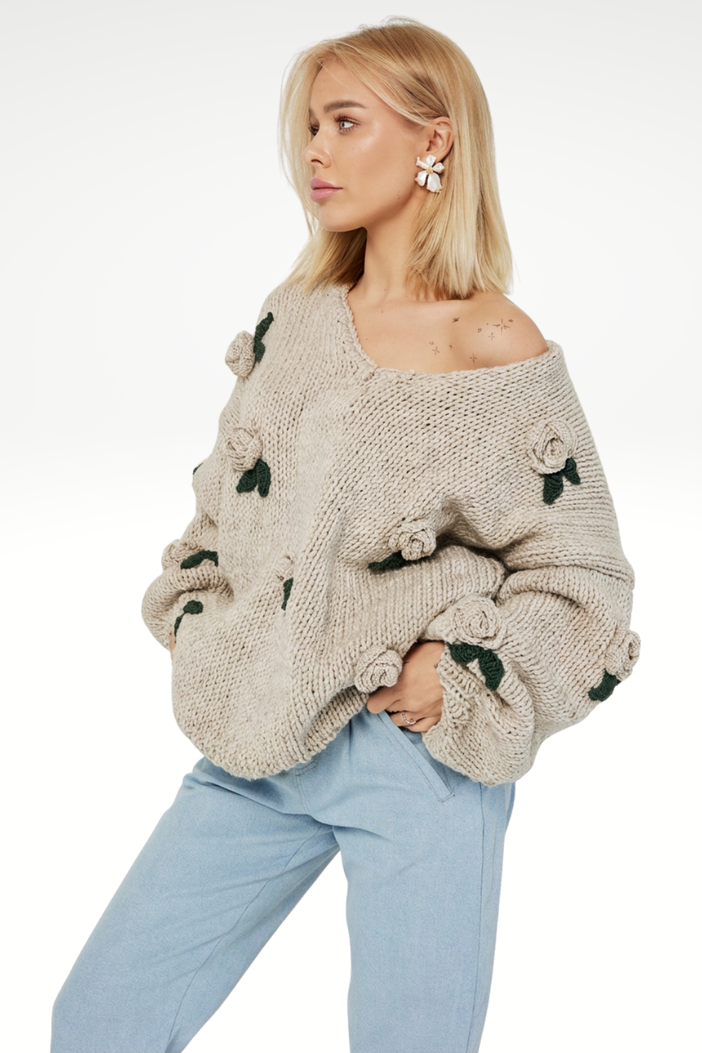 Sweter HAND MADE Rose