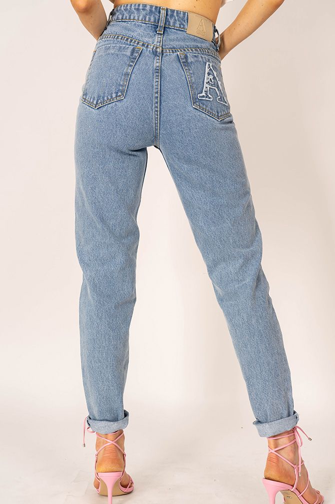 TESS Blue Ripped Jeans