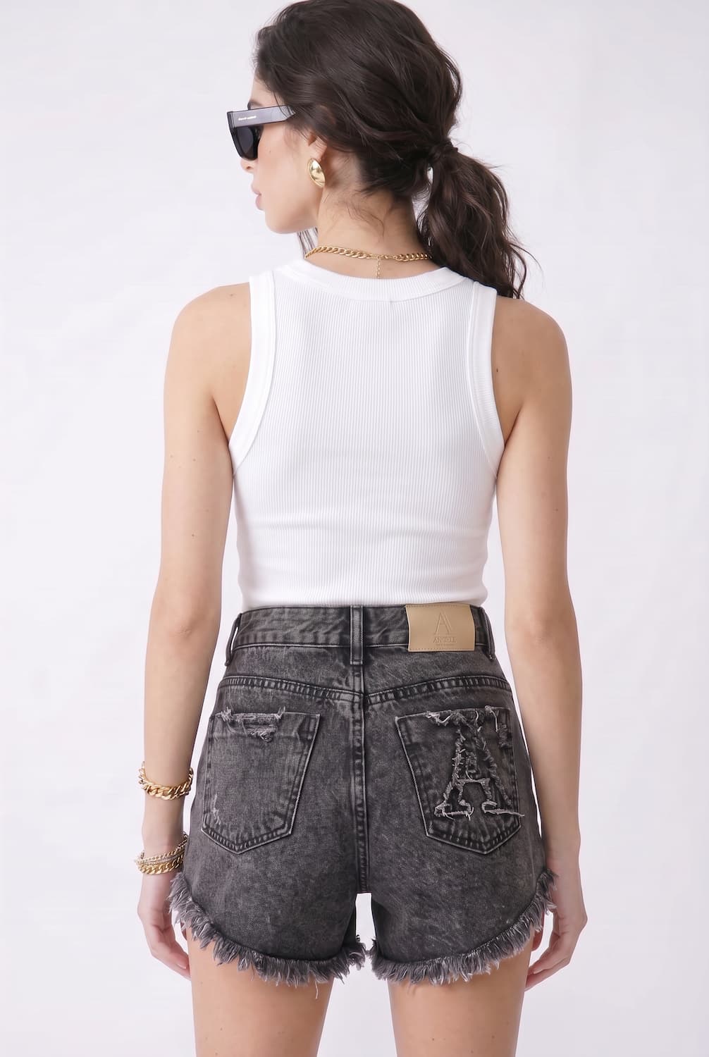 Aleksa Denim Shorts