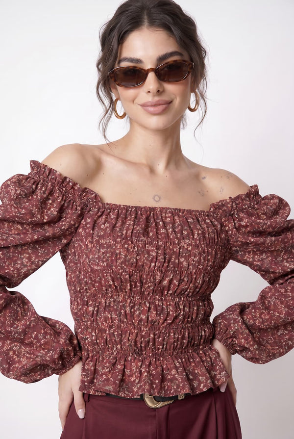 Vintage Blouse with frowning