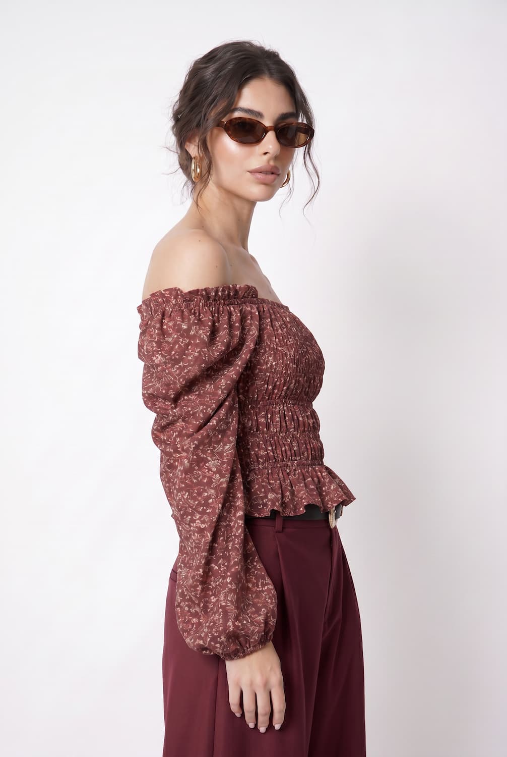 Vintage Blouse with frowning