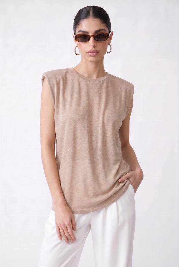 T-shirt Jane with shoulder pads
