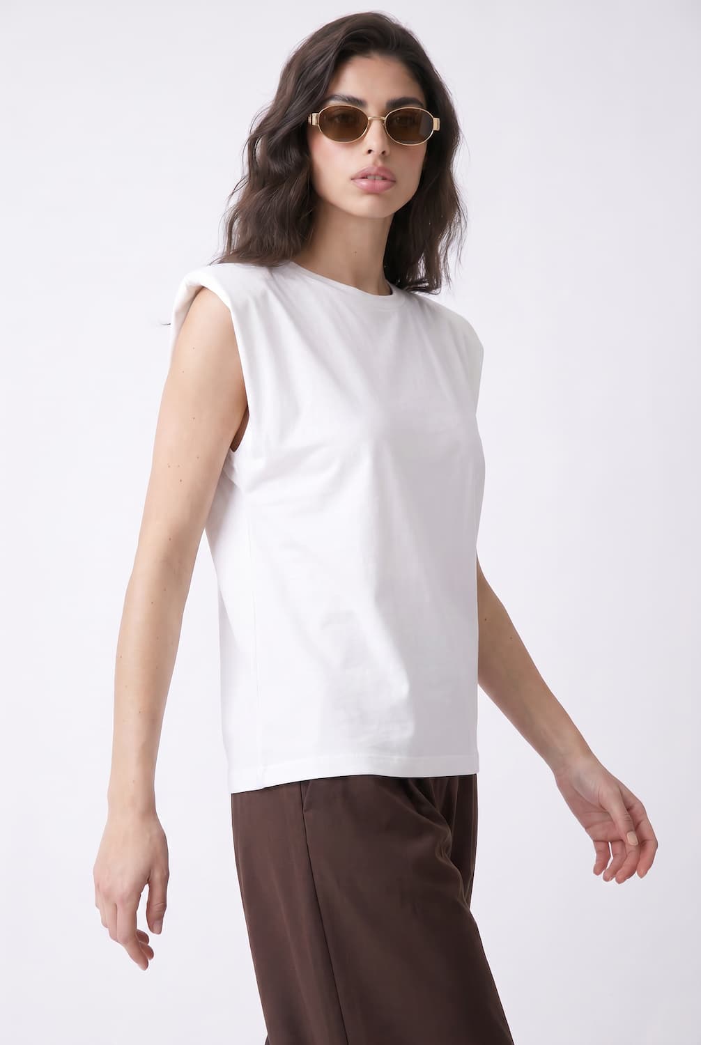 T-shirt Jane with shoulder pads