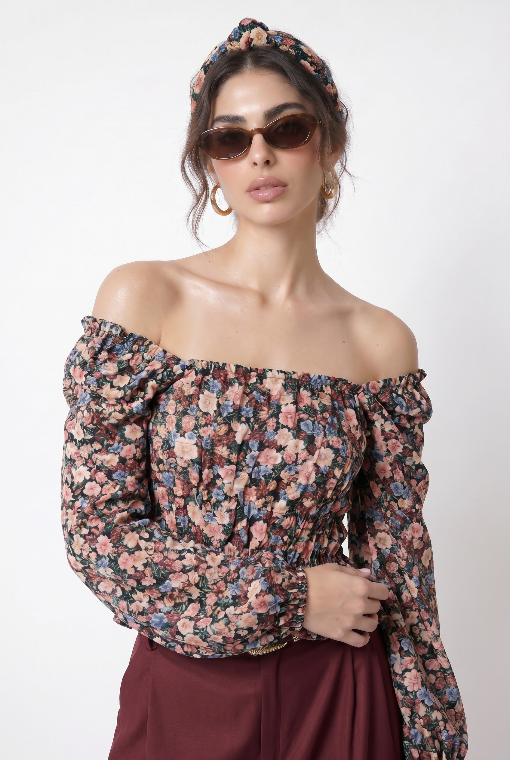 Vintage Blouse with frowning