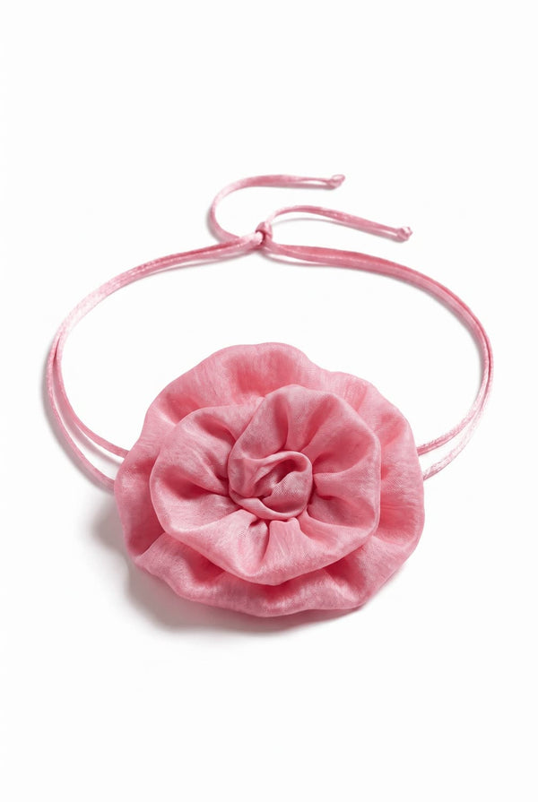Lyocell Rose Choker