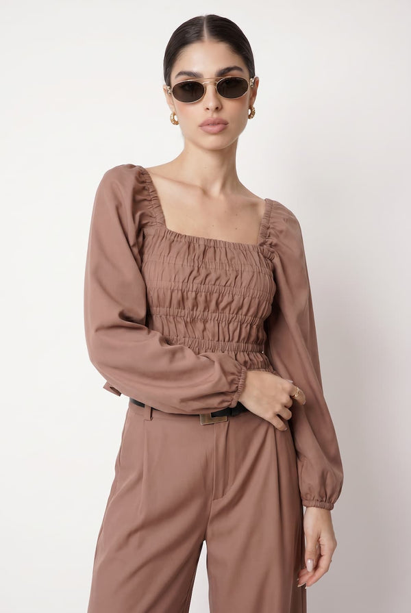 Vintage Blouse with frowning